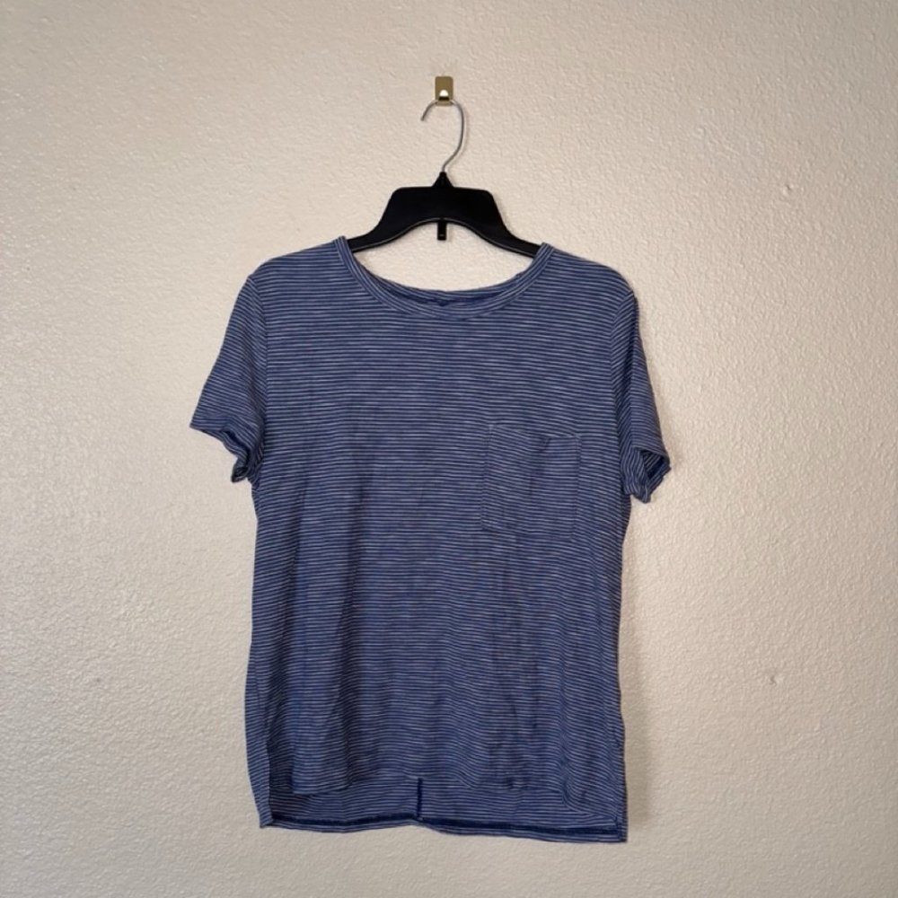 Striped Pocket T Shirt